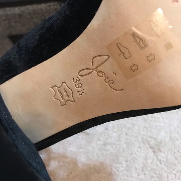 Joie Laina Velvet Strappy Block Heel Pumps NEW - Picture 6 of 6